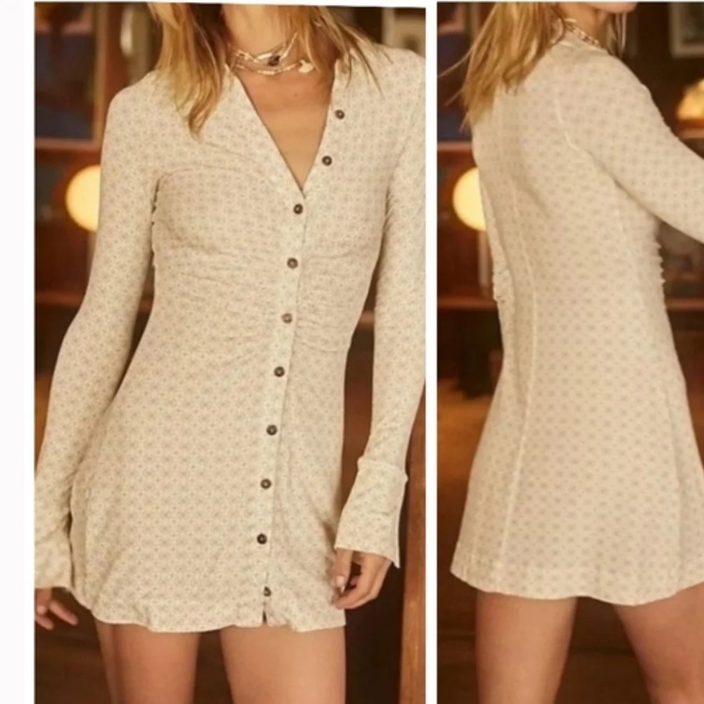 Free People Shayla Mini Dress in Ivory